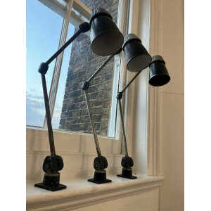 1960s Machinist Lamps By Lovo, Vintage