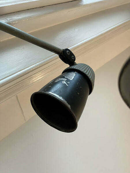 1960s Machinist Lamps By Lovo, Vintage