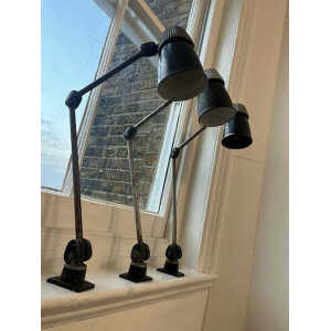1960s Machinist Lamps By Lovo, Vintage