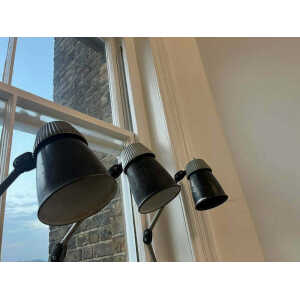 1960s Machinist Lamps By Lovo, Vintage