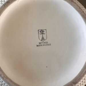 1980s Bitossi White Ceramic Set with Beautiful Texture, Pristine Condition