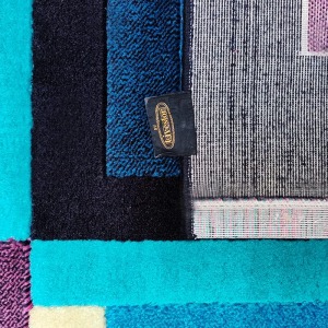 1980s Gorgeous Geometric Italian Woolen Rug by Missoni for T&J Vestor