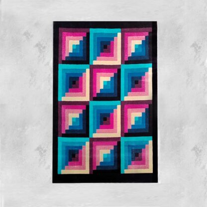 1980s Gorgeous Geometric Italian Woolen Rug by Missoni for T&J Vestor - Image 9