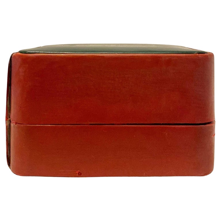 1980s Paolo Gucci Leather Jewelry Box
