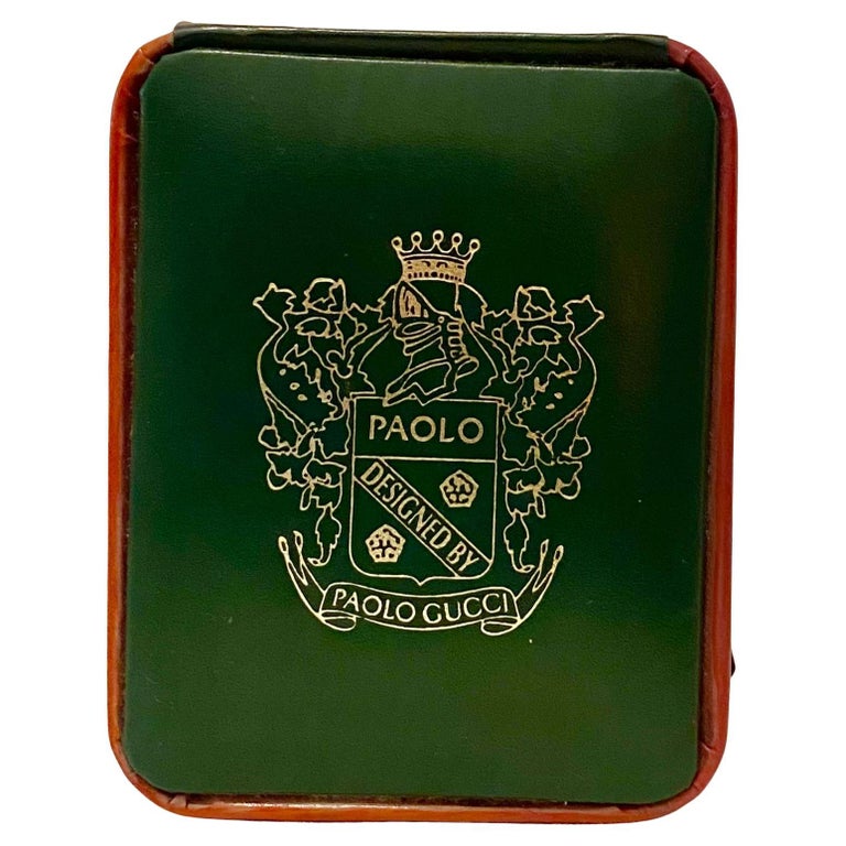 1980s Paolo Gucci Leather Jewelry Box