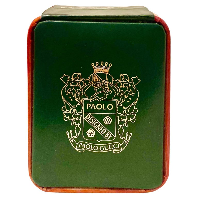 1980s Paolo Gucci Leather Jewelry Box