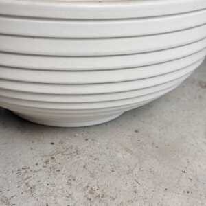 1990s Bitossi White Ceramic Set with Elegant Textured Design, Pristine Condition