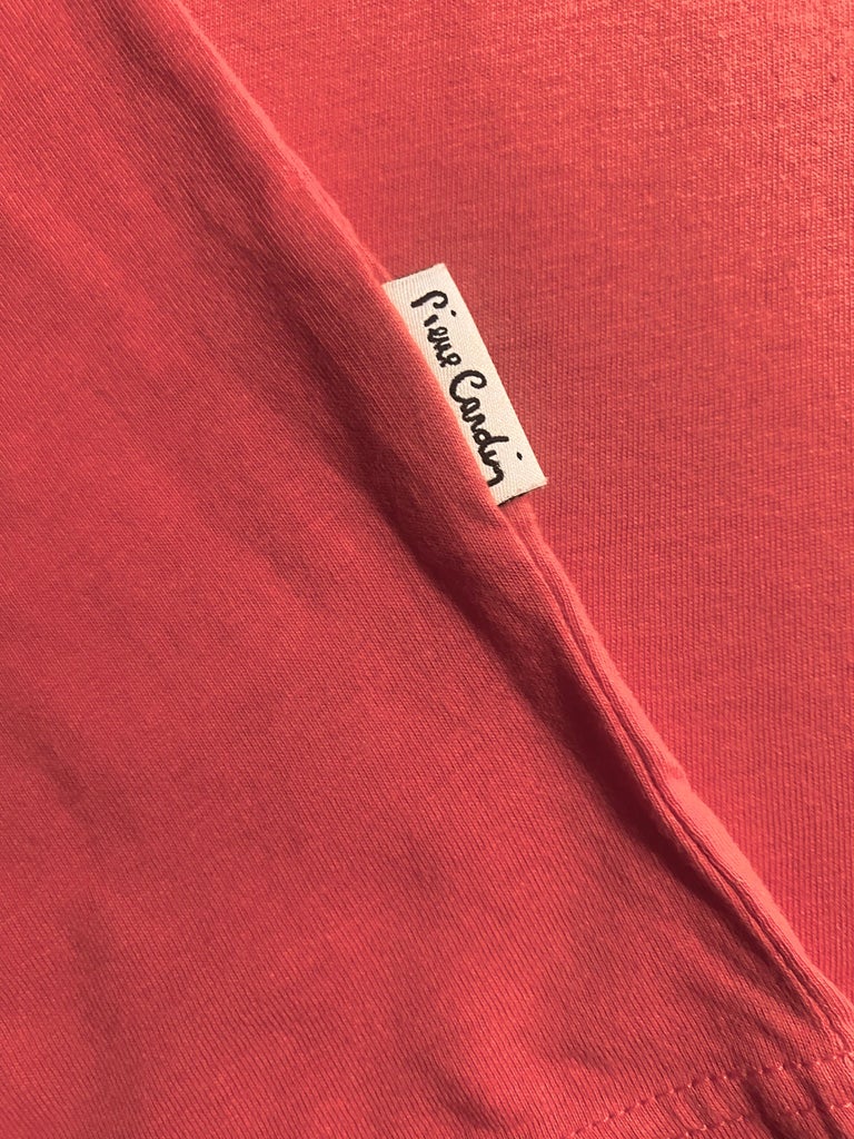 1990s Pierre Cardin Red Print Sport Casual Top Vest