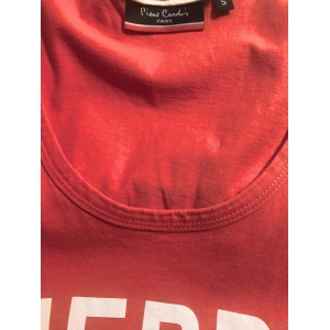 1990s Pierre Cardin Red Print Sport Casual Top Vest