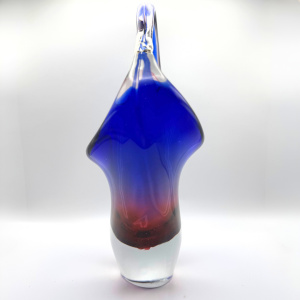 Murano Arte Nuova Pustetto & Zanetti Sommerso Glass Vase 1950's/60's