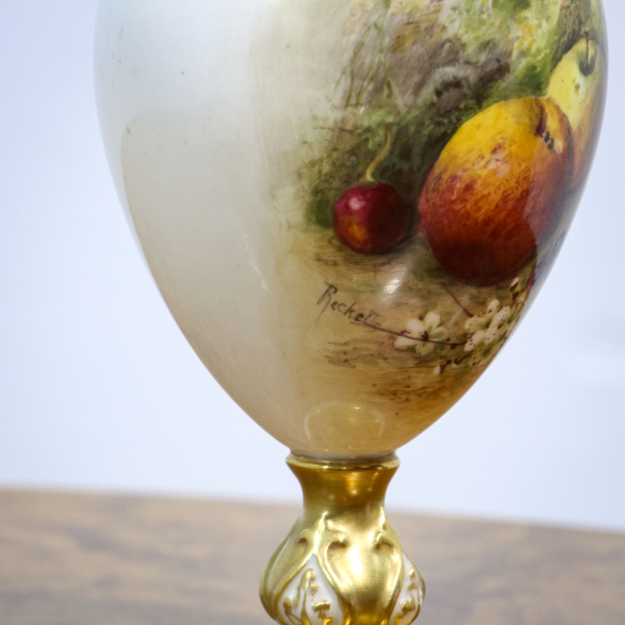 Royal Worcester Goblet by Ricketts