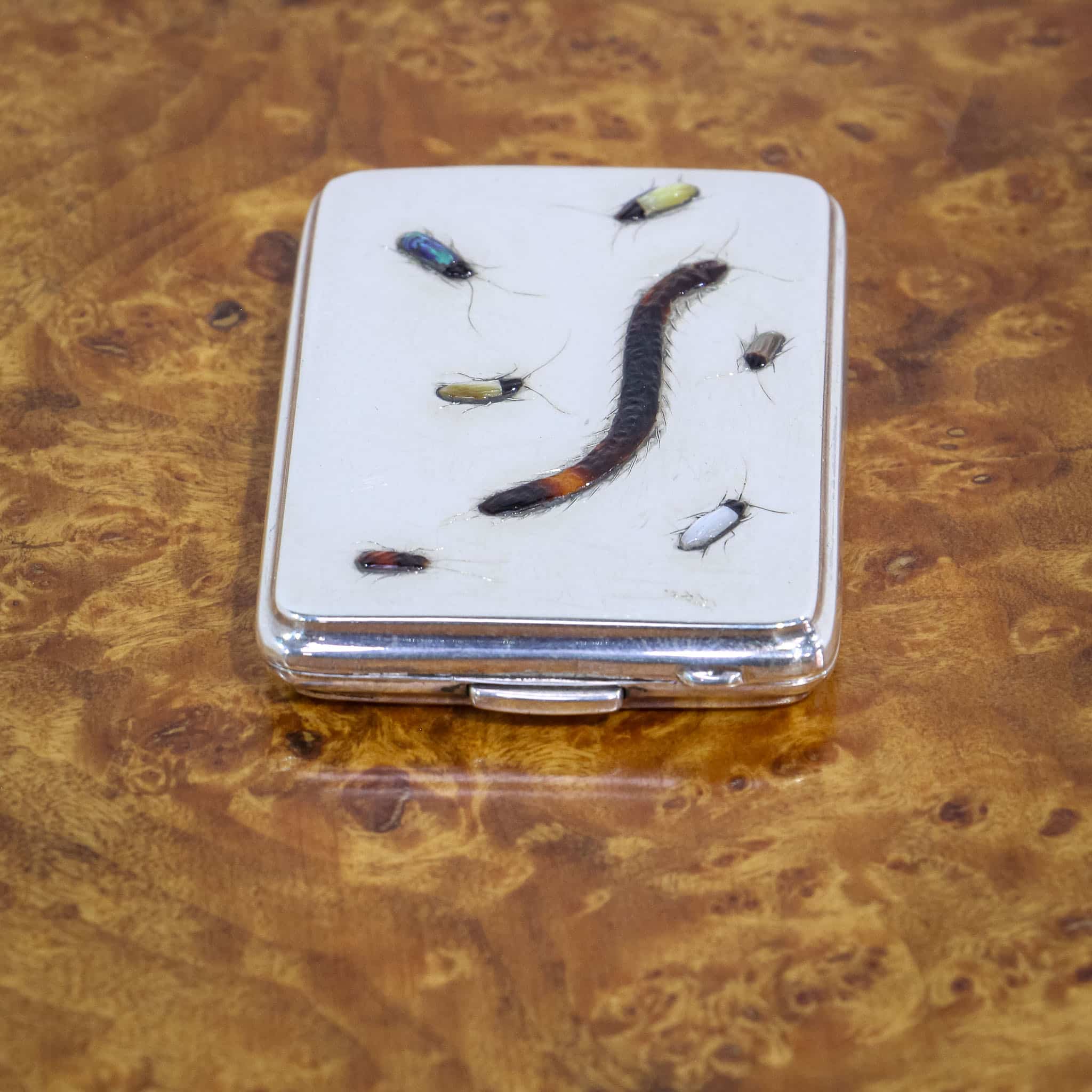 Sampson Mordan Silver Shibayama Match Case