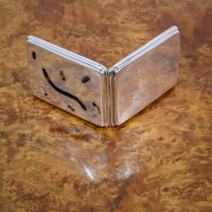 Sampson Mordan Silver Shibayama Match Case