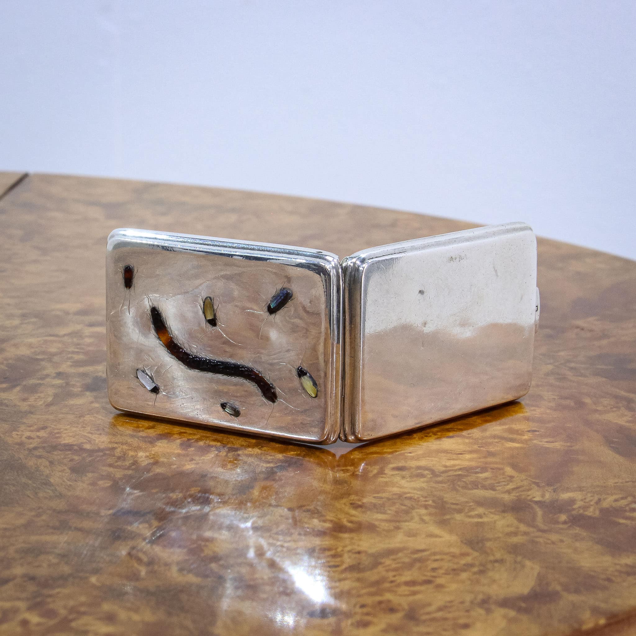 Sampson Mordan Silver Shibayama Match Case