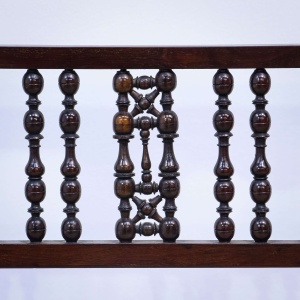Arts & Crafts Moorish Style Bobbin Back Settee