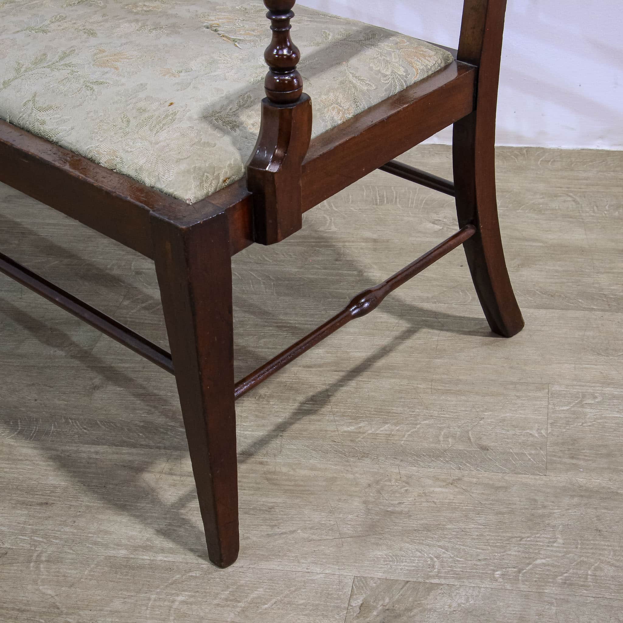 Arts & Crafts Moorish Style Bobbin Back Settee