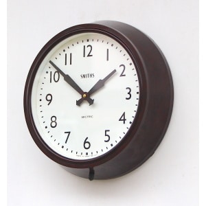 Mid Century British Office Wall Clock By Smiths, 1950s