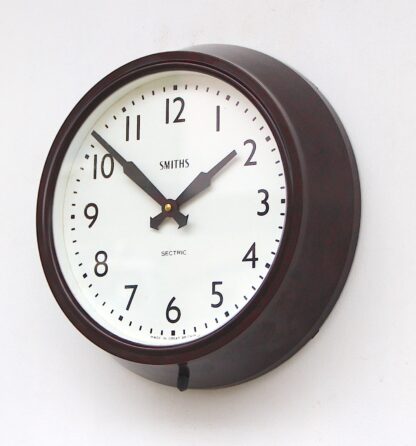 Mid Century British Office Wall Clock By Smiths, 1950s - Image 3
