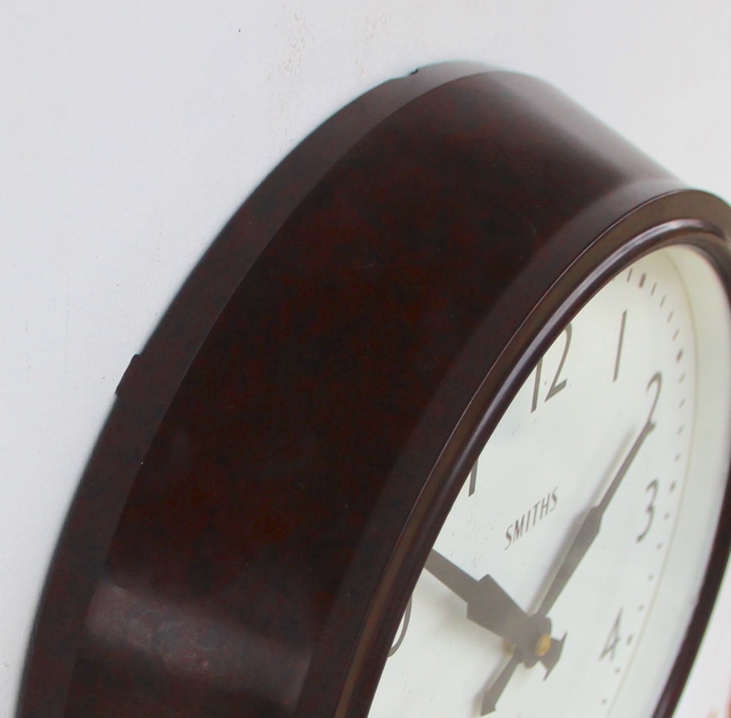Mid Century British Office Wall Clock By Smiths, 1950s