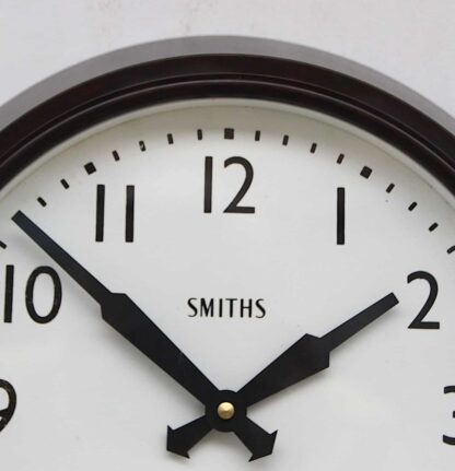 Mid Century British Office Wall Clock By Smiths, 1950s - Image 15