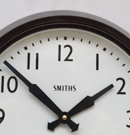 Mid Century British Office Wall Clock By Smiths, 1950s - Image 14