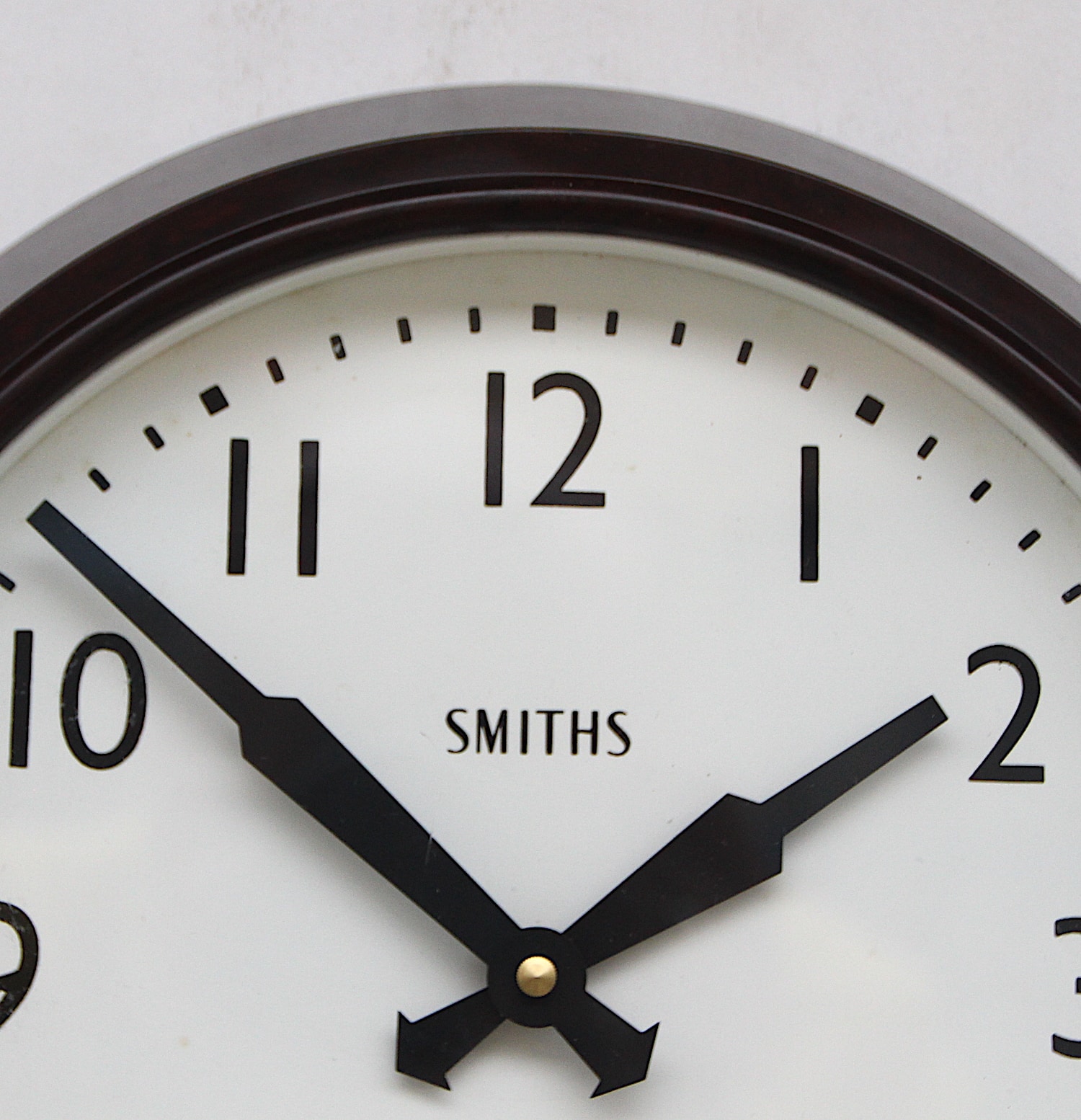 Mid Century British Office Wall Clock By Smiths, 1950s