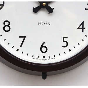 Mid Century British Office Wall Clock By Smiths, 1950s