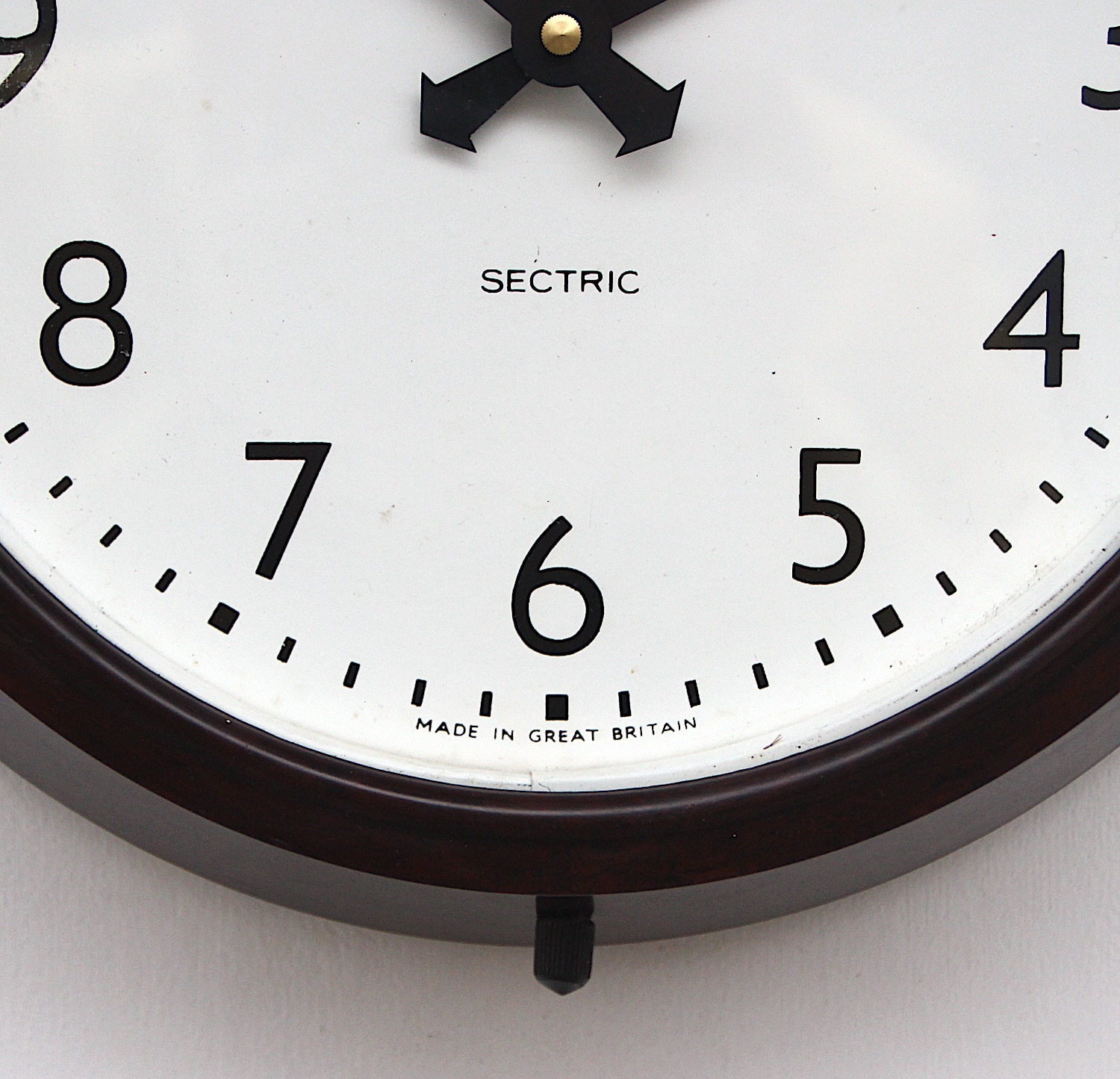 Mid Century British Office Wall Clock By Smiths, 1950s