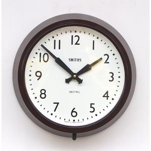 Mid Century British Office Wall Clock By Smiths, 1950s