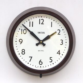 Mid Century British Office Wall Clock By Smiths, 1950s