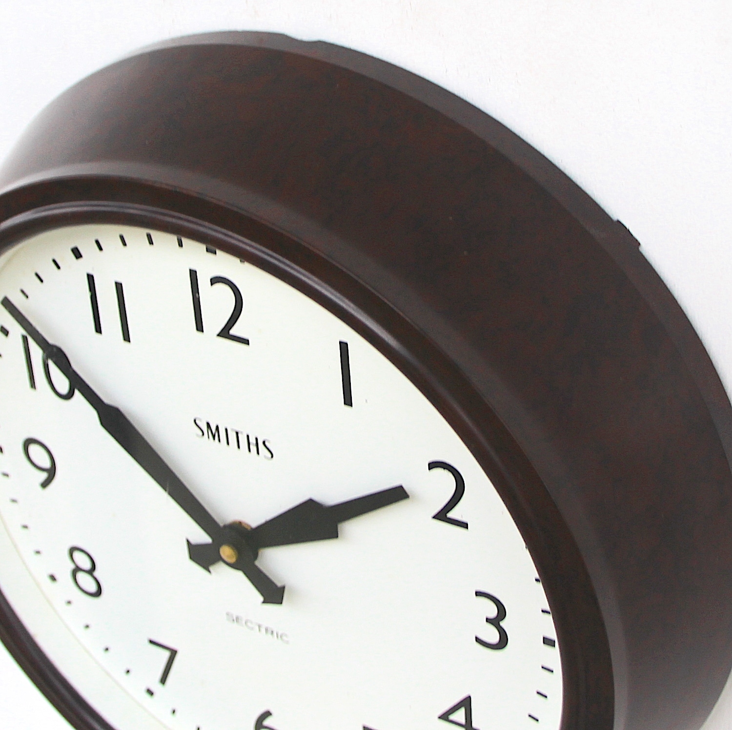 Mid Century British Office Wall Clock By Smiths, 1950s