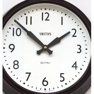 Mid Century British Office Wall Clock By Smiths, 1950s