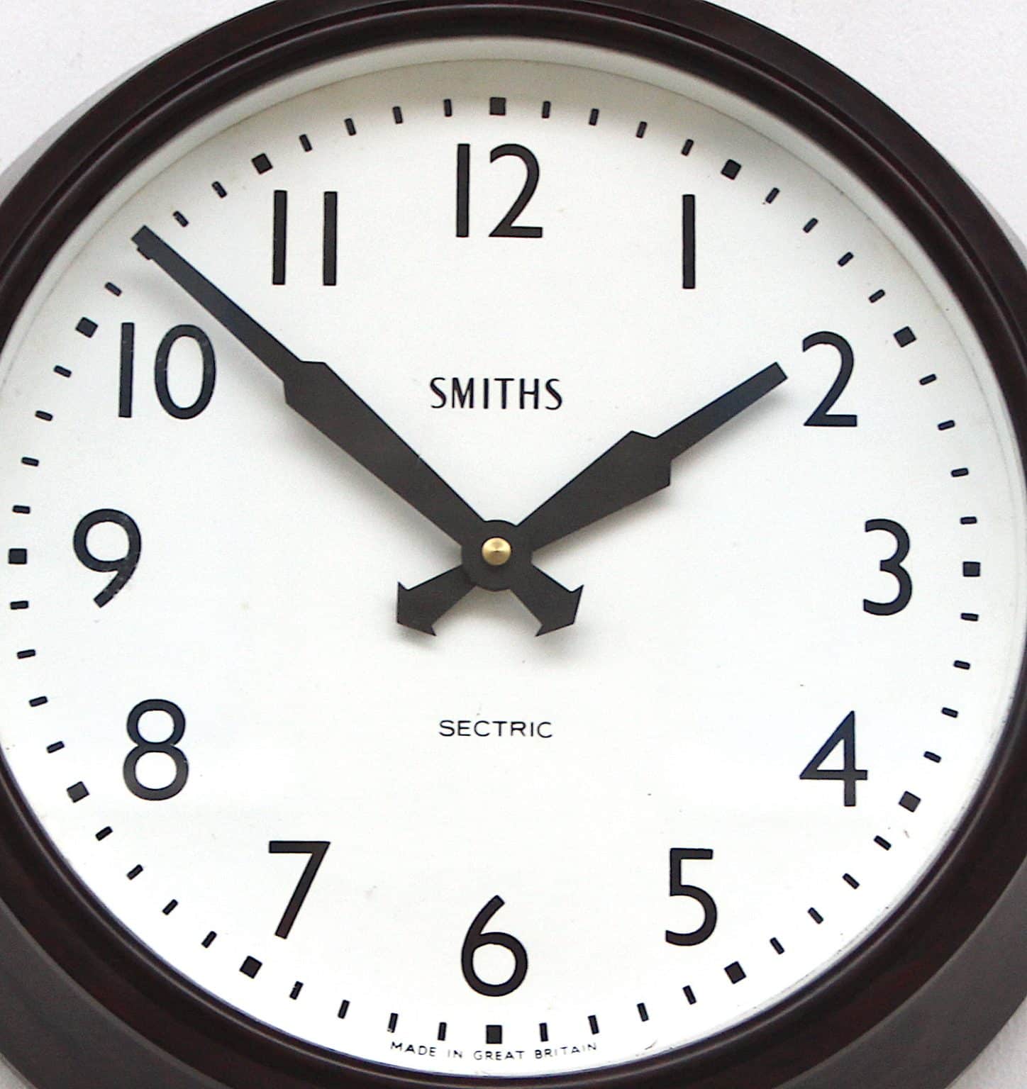 Mid Century British Office Wall Clock By Smiths, 1950s