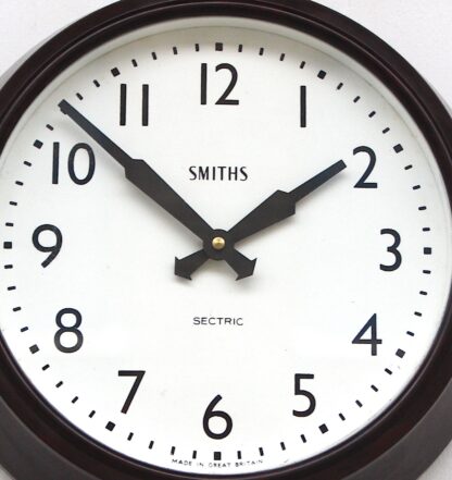 Mid Century British Office Wall Clock By Smiths, 1950s - Image 4