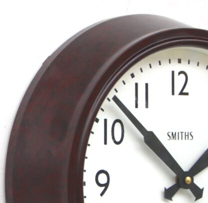 Mid Century British Office Wall Clock By Smiths, 1950s - Image 6