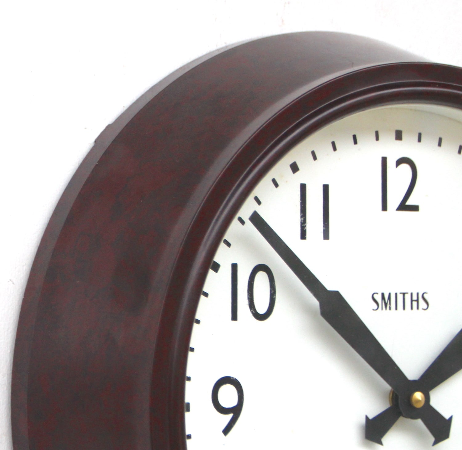 Mid Century British Office Wall Clock By Smiths, 1950s