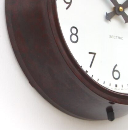 Mid Century British Office Wall Clock By Smiths, 1950s - Image 7