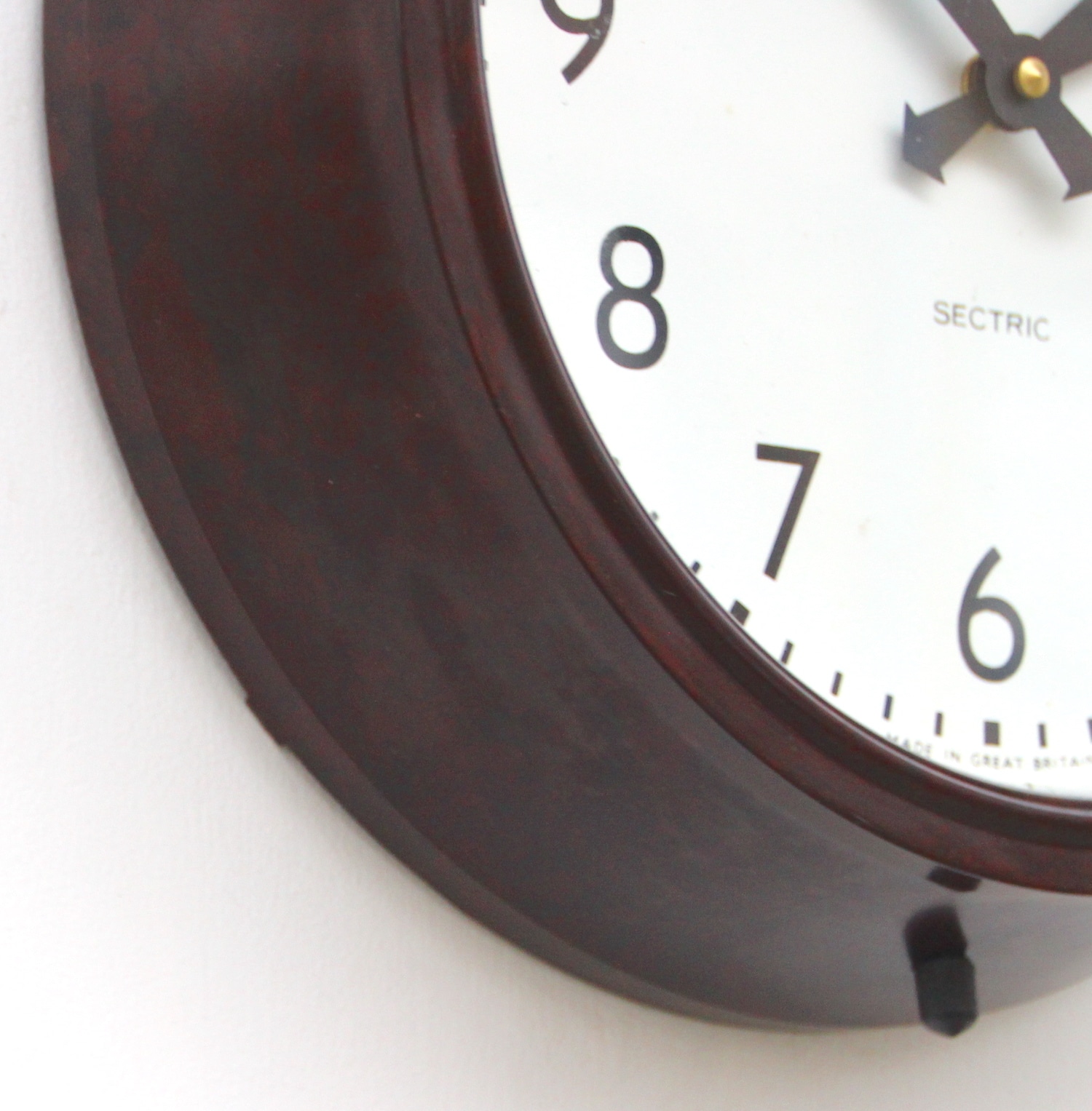 Mid Century British Office Wall Clock By Smiths, 1950s