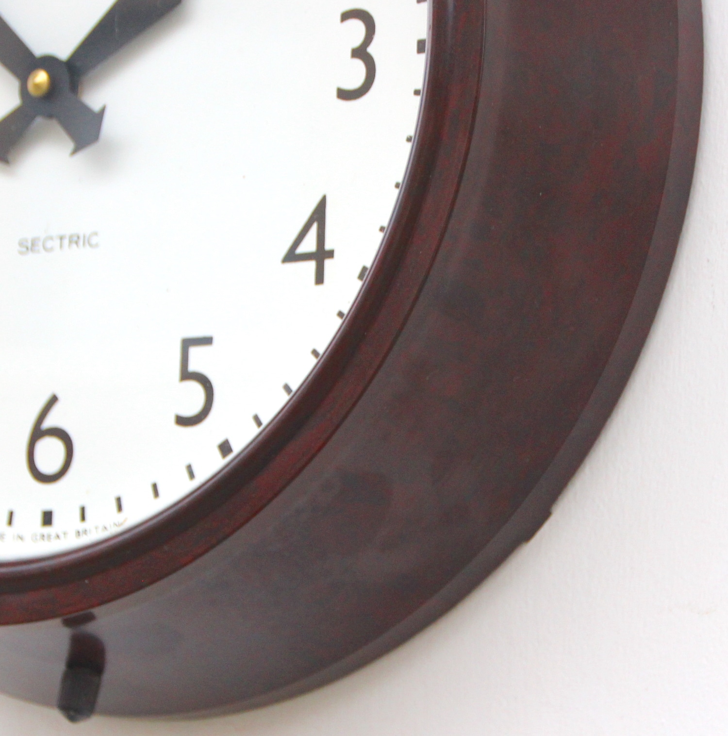 Mid Century British Office Wall Clock By Smiths, 1950s