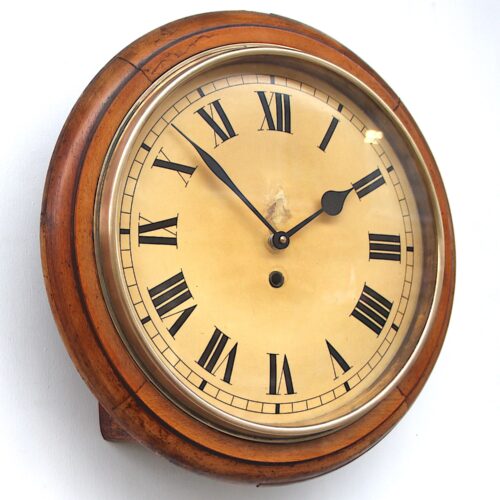 Vintage British Waiting Room Style Wall Clock, 1920s