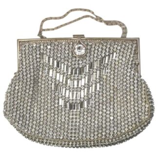 A good antique Art Deco paste glass Evening Cocktail Flapper Bag C.early 20thC