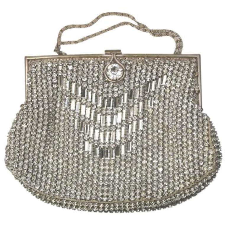 A good antique Art Deco paste glass Evening Cocktail Flapper Bag C.early 20thC