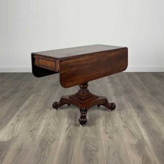 Antique 18th Century Regency Pembroke Table In Mahogany