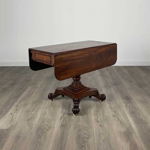 Antique 18th Century Regency Pembroke Table In Mahogany