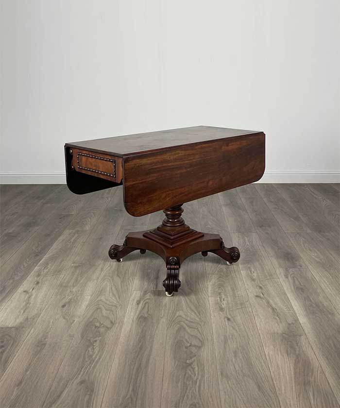 Antique 18th Century Regency Pembroke Table In Mahogany
