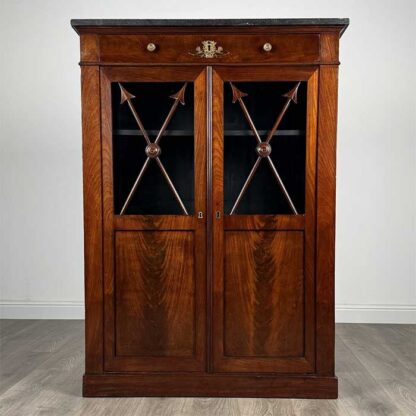 Antique 19th Century French Display Cabinet In Mahogany