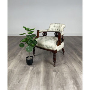 Antique 20th Century Tub Chair / Armchair In Mahogany