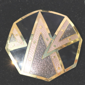Costume Jewellery: A large quality Art Deco signed Brooch - gift boxed C.20thC