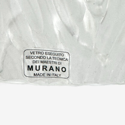Pair of Modern Italian Brass and Murano Glass Textured Wall Sconces - Image 10