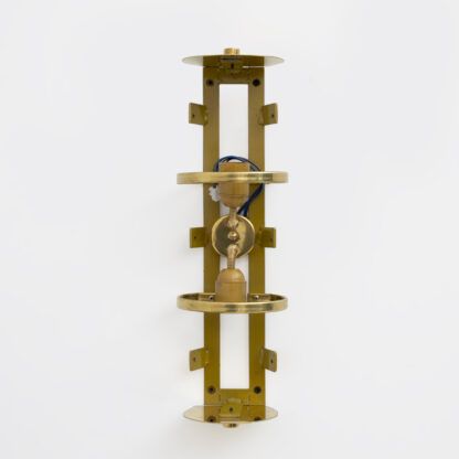 Pair of Modern Italian Brass and Murano Glass Textured Wall Sconces - Image 11